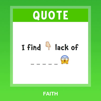  Faith 